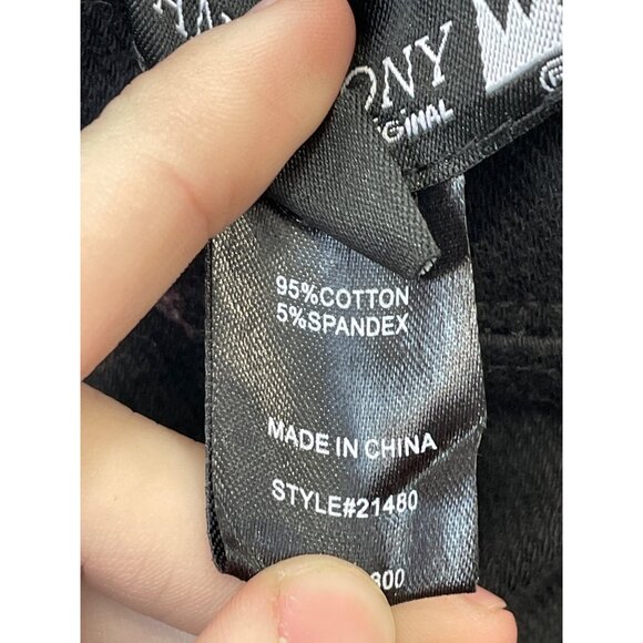 Antthony Galaxy Knit Denim Pull On Jegging Size Medium Skinny Black Stretch Knit - Picture 5 of 7